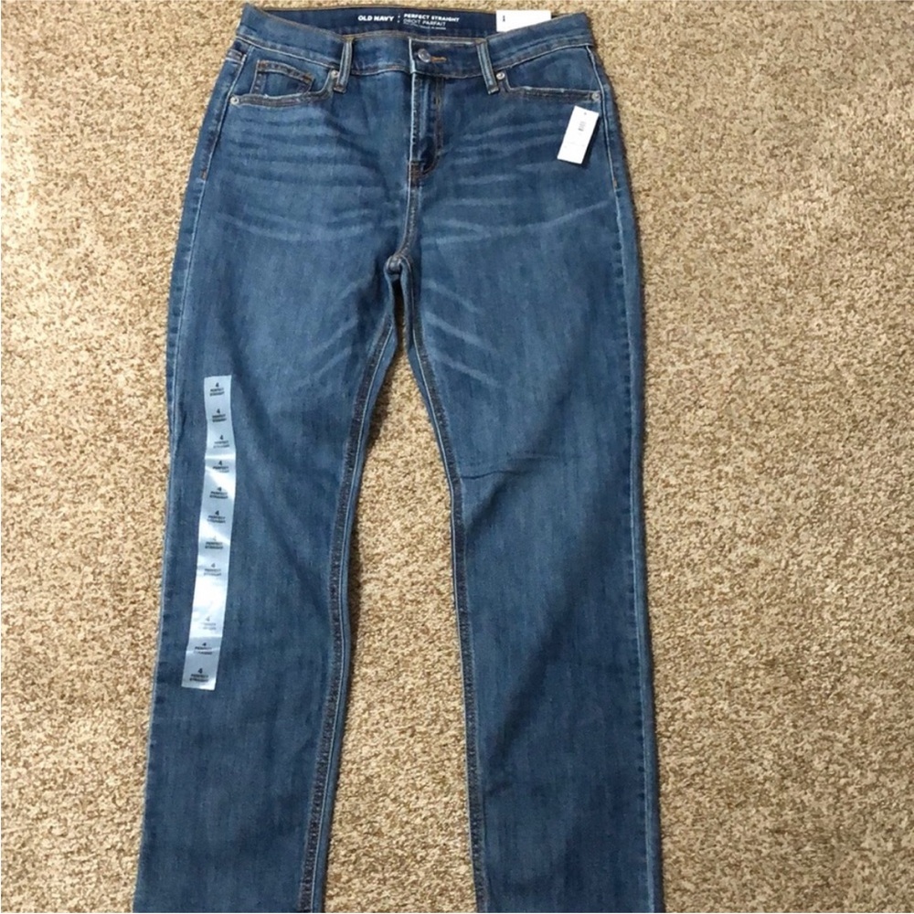 Old Navy Women's Classic Blue Straight Leg Jeans